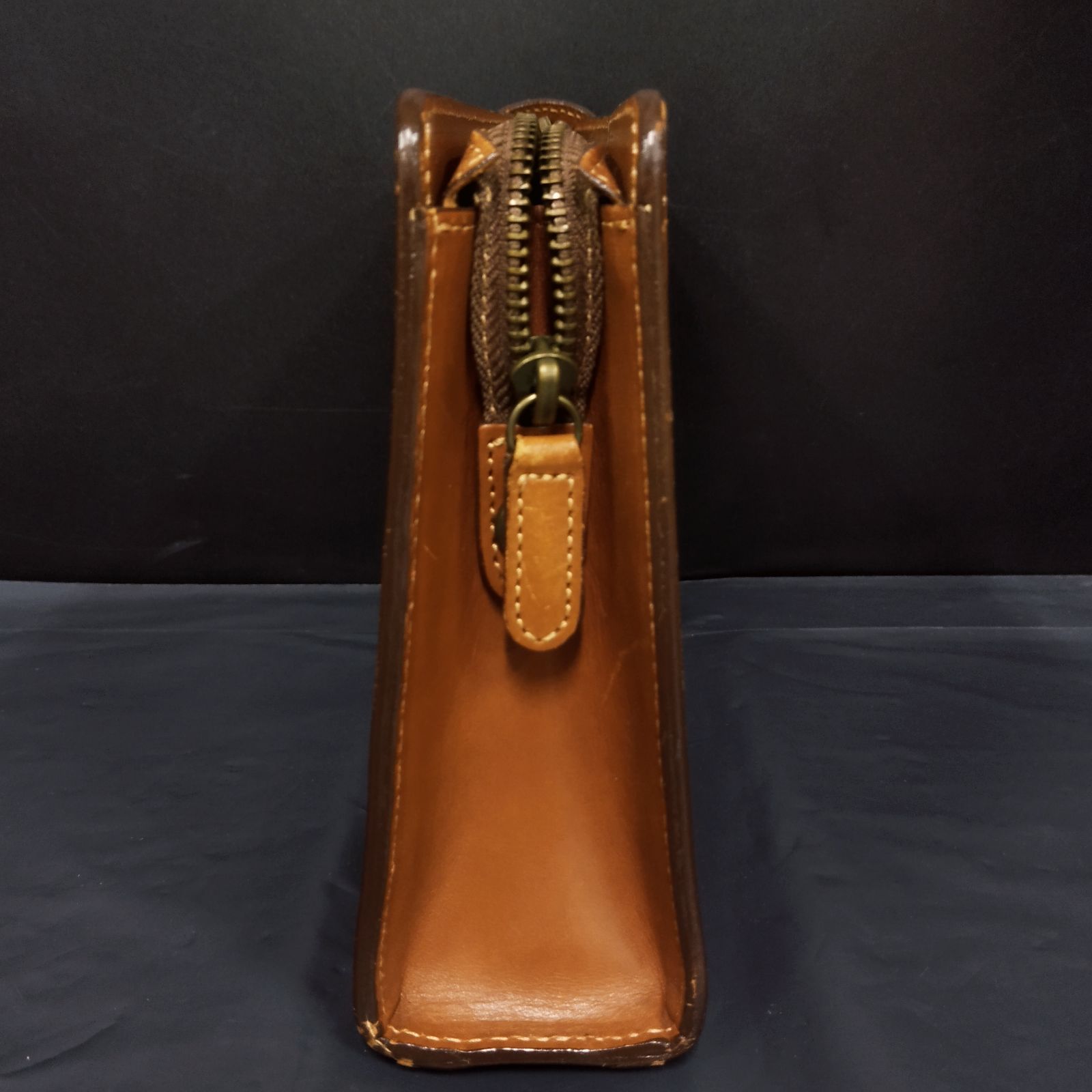 ☆美品☆ 土屋鞄 フレームレザー　セカンドバッグ　ブラウン D13444】土屋鞄 セカンドバッグ レザー ブラウン - メルカリ