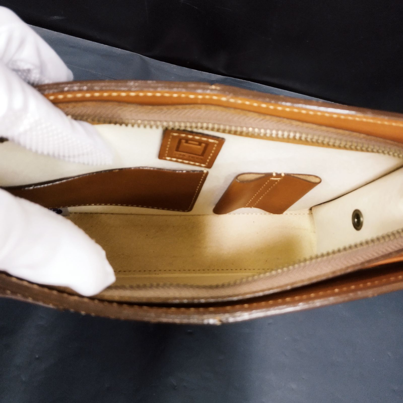 D13444】土屋鞄 セカンドバッグ レザー ブラウン - メルカリ