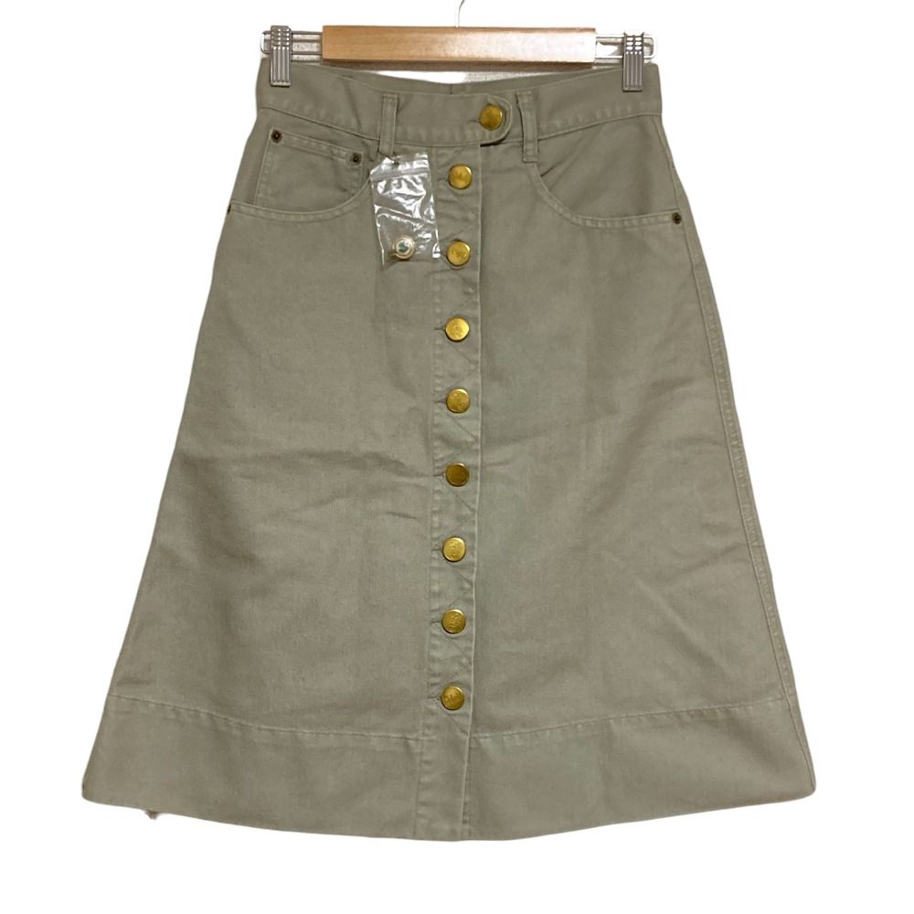 美品 Chloé クロエ フロントボタン トラペーズスカート サイズ36