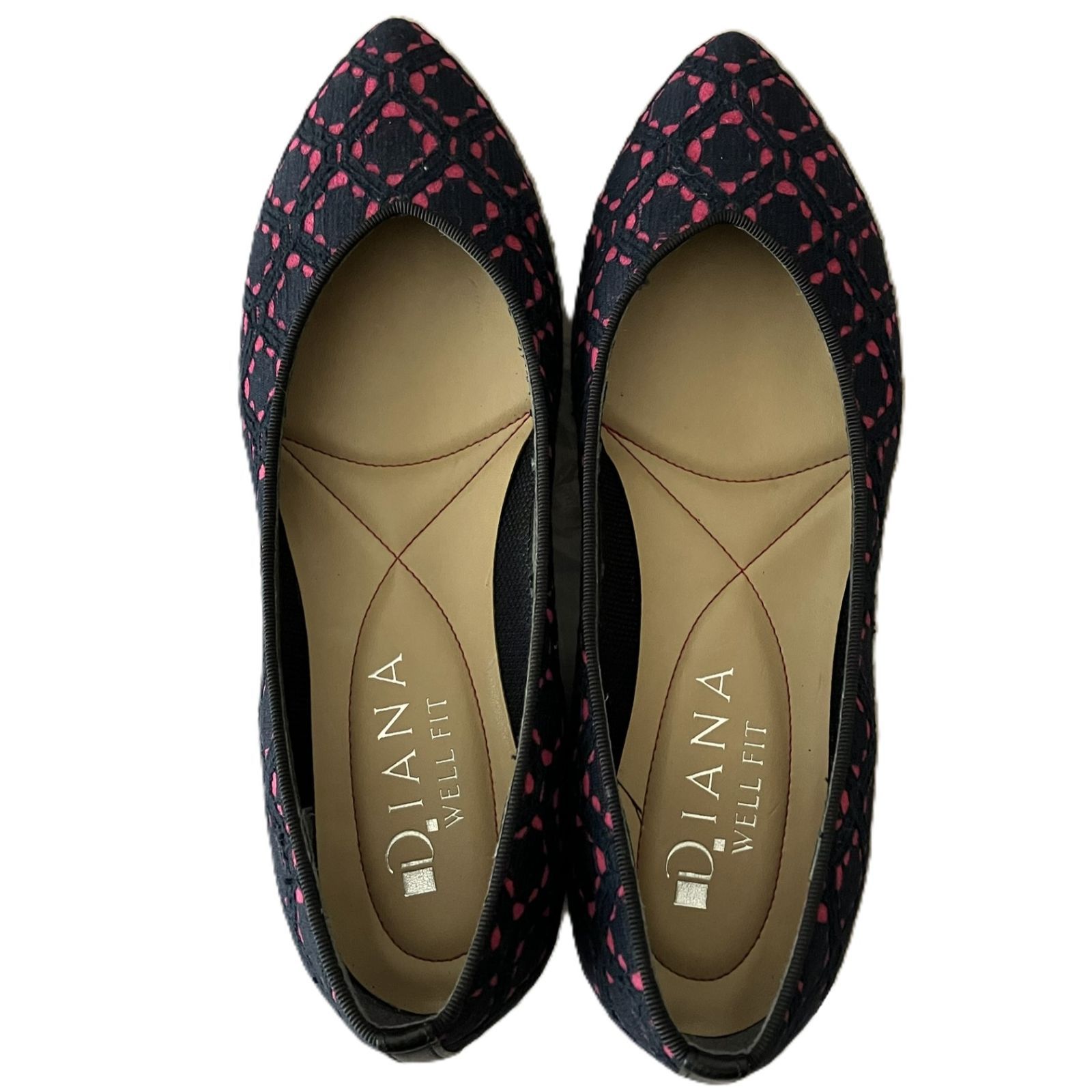 DIANA/ダイアナ】訳あり WELL FIT ウェルフィット ローヒール フラット