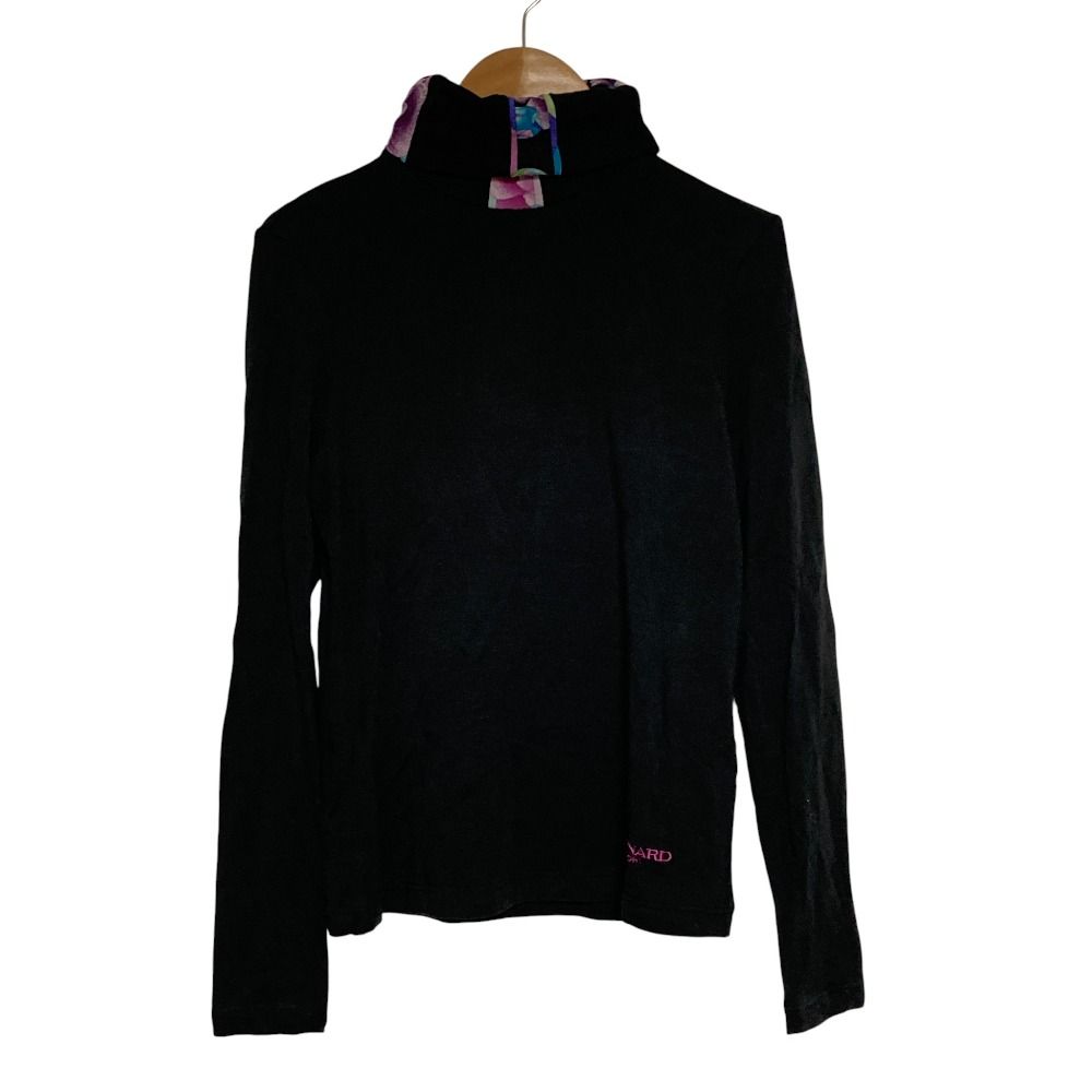 良品 LEONARD レオナール ロゴ刺繍 ハイネックカットソー サイズ38