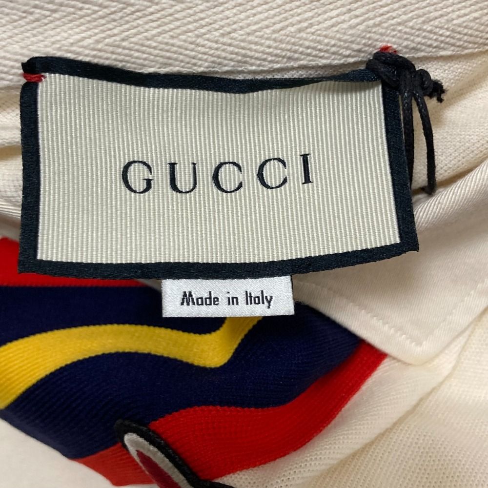 GUCCI MLB グッチ コラボ ポロシャツ 黒 M 刺繍 マルチカラー 半袖 GUCCI MLB グッチ コラボ ポロシャツ 黒 M 刺繍 マルチカラー 半袖