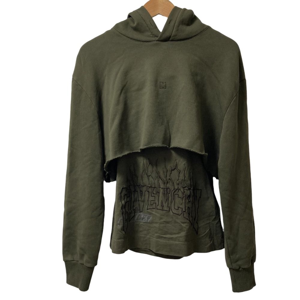 美品 GIVENCHY ジバンシィ ロゴ刺繍 レイヤード グラフィック