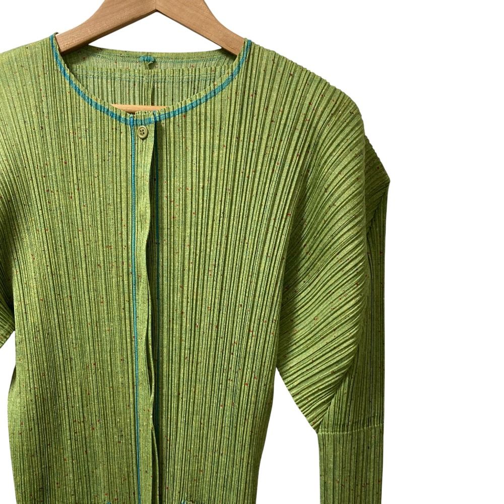 美品 PLEATS PLEASE プリーツプリーズ ツイード転写プリント