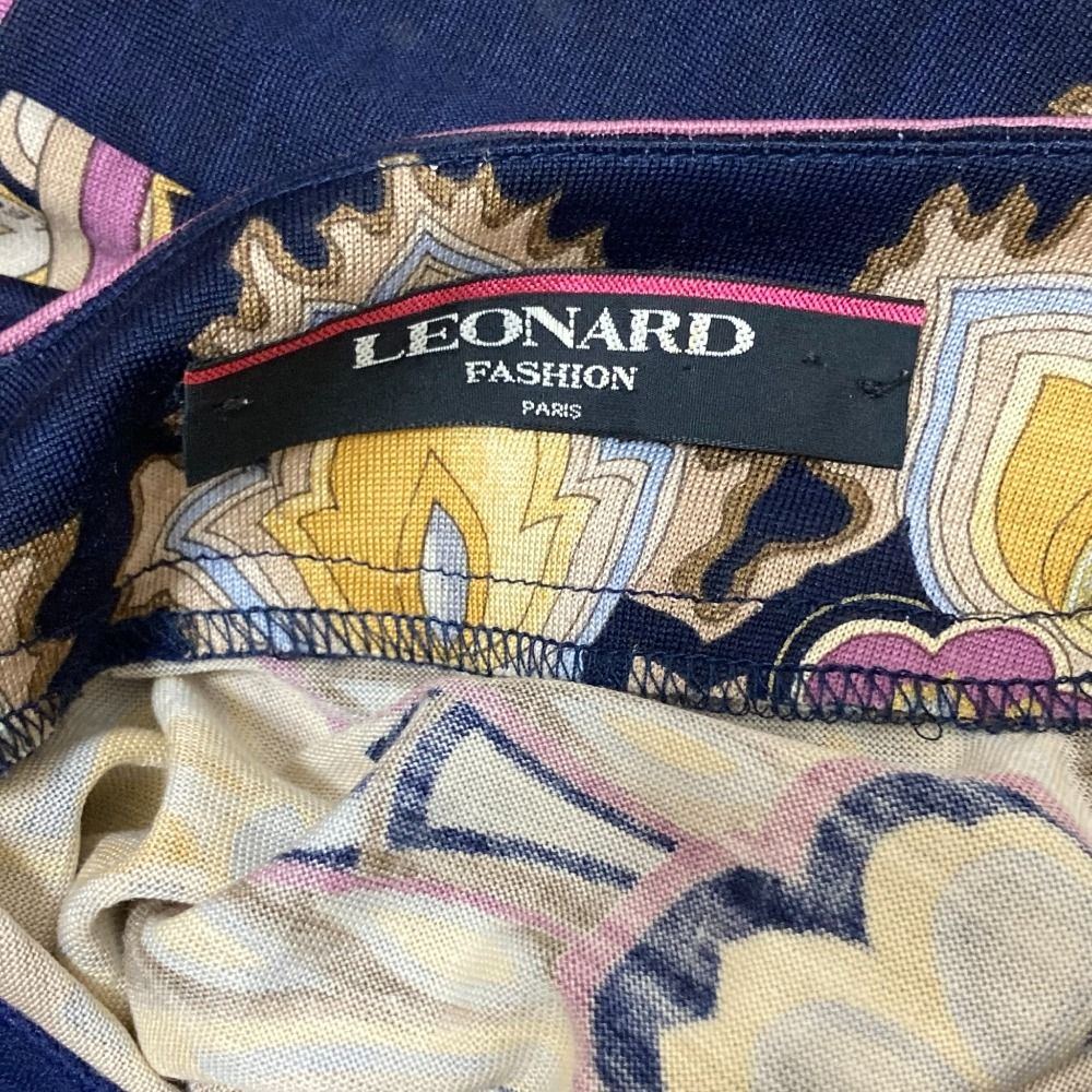 美品 LEONARD レオナール ペイズリー柄 カーディガン ジャケット