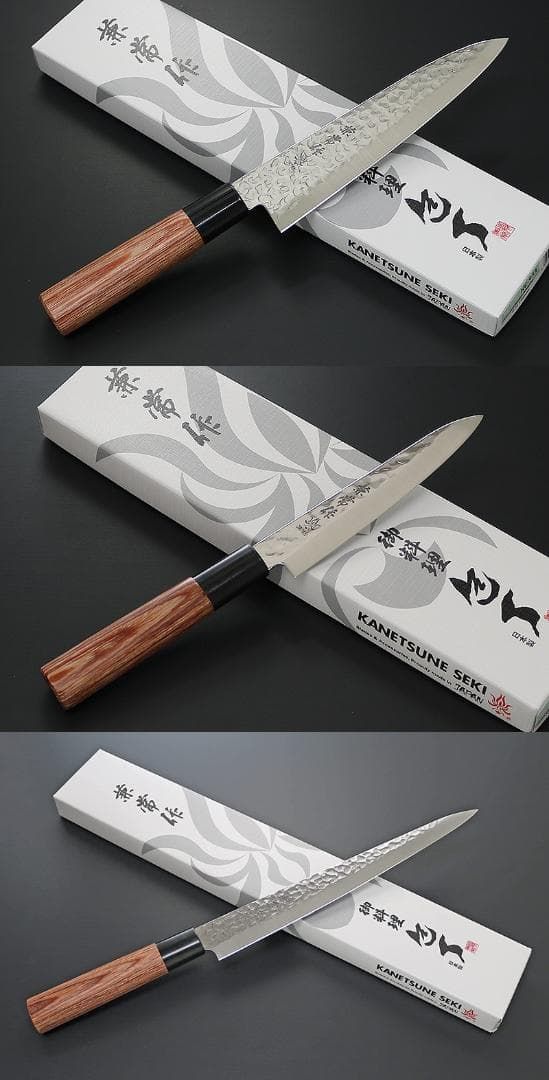 KC-951 牛刀+KC-952 三徳+KC-954 ペティ+KC-956小出刃 KC-951 牛刀+ KC-954 ペティナイフ+KC-959 筋引セット 兼常 - メルカリ