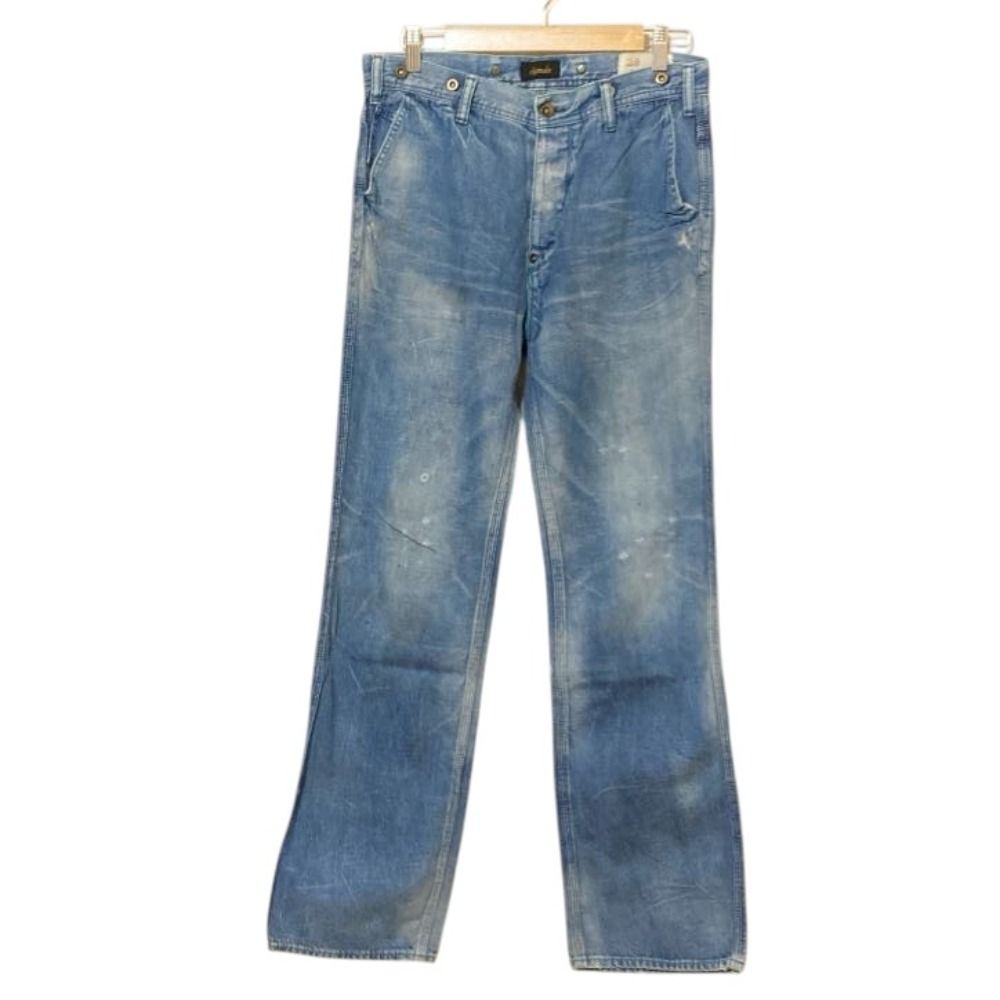 美品 chimala チマラ ダメージ加工デニムパンツ ジーンズ 28 ブルー