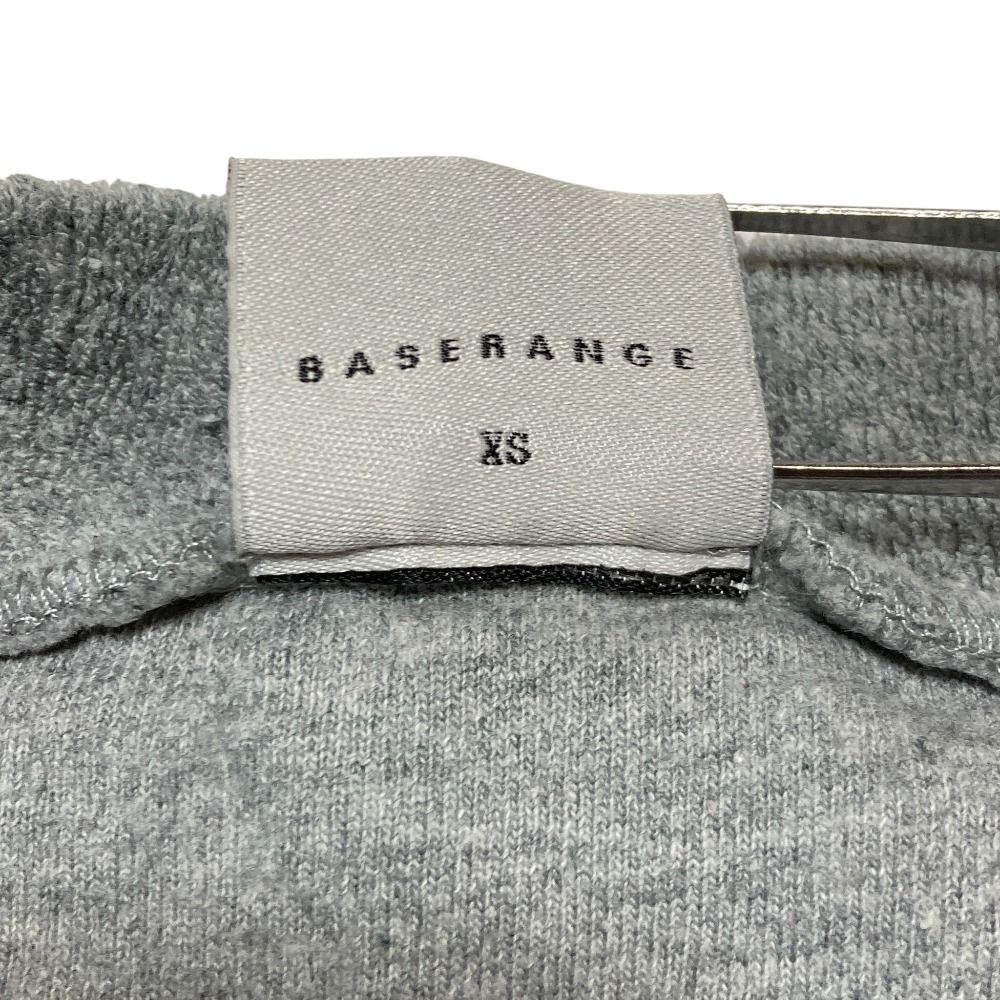 Baserange ベースレンジ パイル地 スウェット トレーナー XS グレー