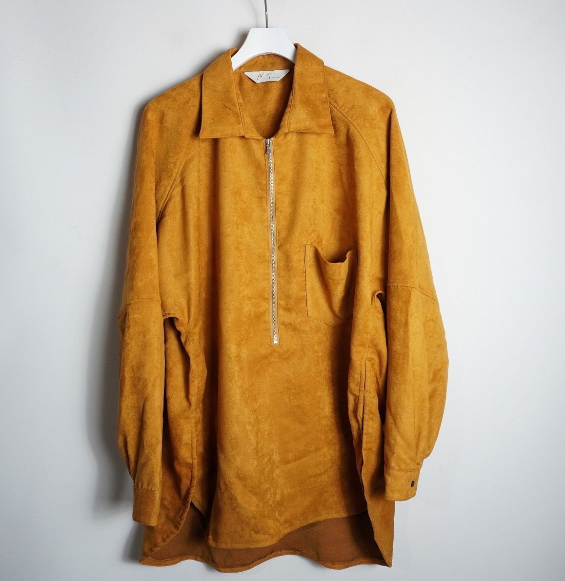 美品24AW ANCELLM アンセルム VEGAN LEATHER SKIPPER LONG LS ZIP