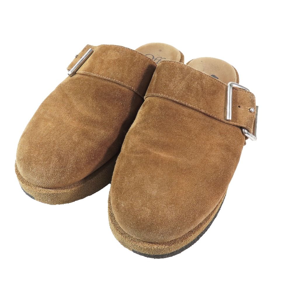 OFF-WHITE オフホワイト スウェード サンダル コンフォート レザー