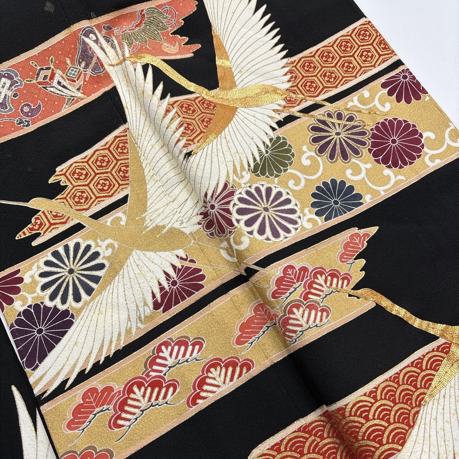 黒留袖 4枚 正絹 着物まとめ売り 同梱購入歓迎 リメイク用 着付け練習