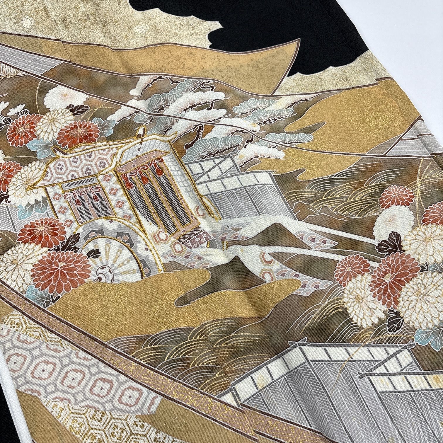 【着物まとめ売り】　正絹留袖5枚　　着用可　リメイク素材　目立った汚れなし 着物まとめ売り】 正絹留袖5枚 着用可 リメイク素材 目立った汚れなし