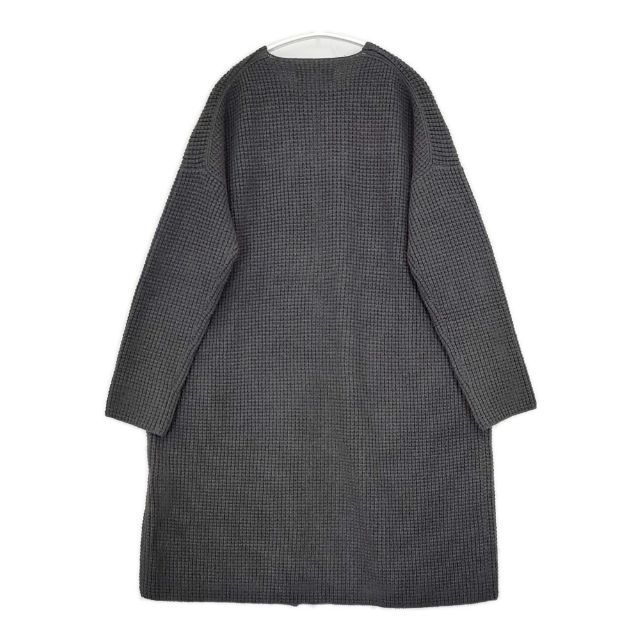 evam eva ウールキャメル畦ローブ E183K107 ロング カーディガン