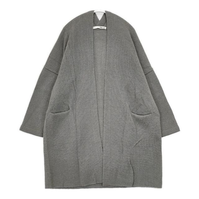 evam eva ウールカシミヤ E183K153 定価32000円 ガウン ニットローブ