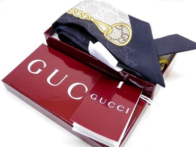 ぬえ様専用 未使用 グッチ □ GG チェーン ホースビット プリント