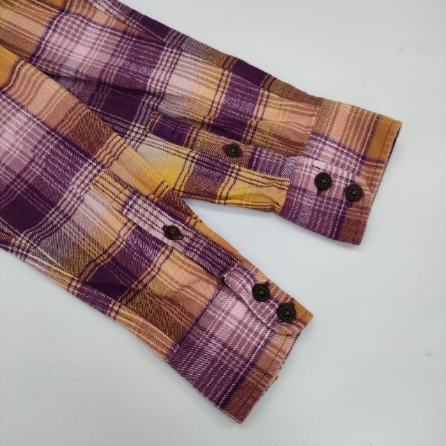 patagonia W&rsquo;s Fjord Flannel Shirt ウィメンズフィヨルドフランネルシャツ 42405 長袖シャツ FA23 パープル オレンジ レディース パタゴニア【中古】5-1208T&infin;