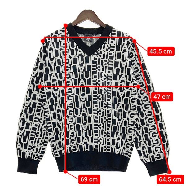 1PIU1UGUALE3 GOLF ウノピュウノウグァーレトレ ゴルフ 美品 ニット