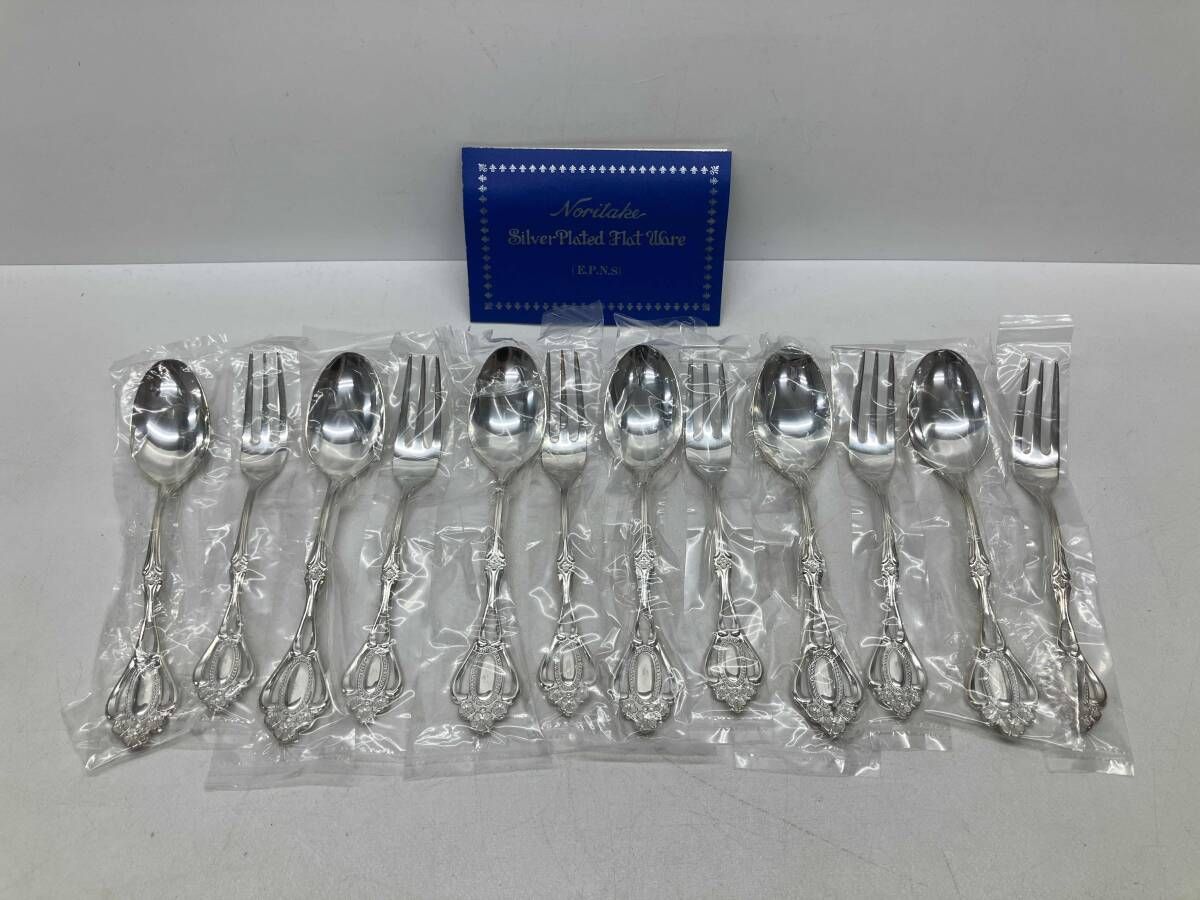 Noritake E.P.N.S Silver Plated スプーン・フォーク 各6本セット 洋白