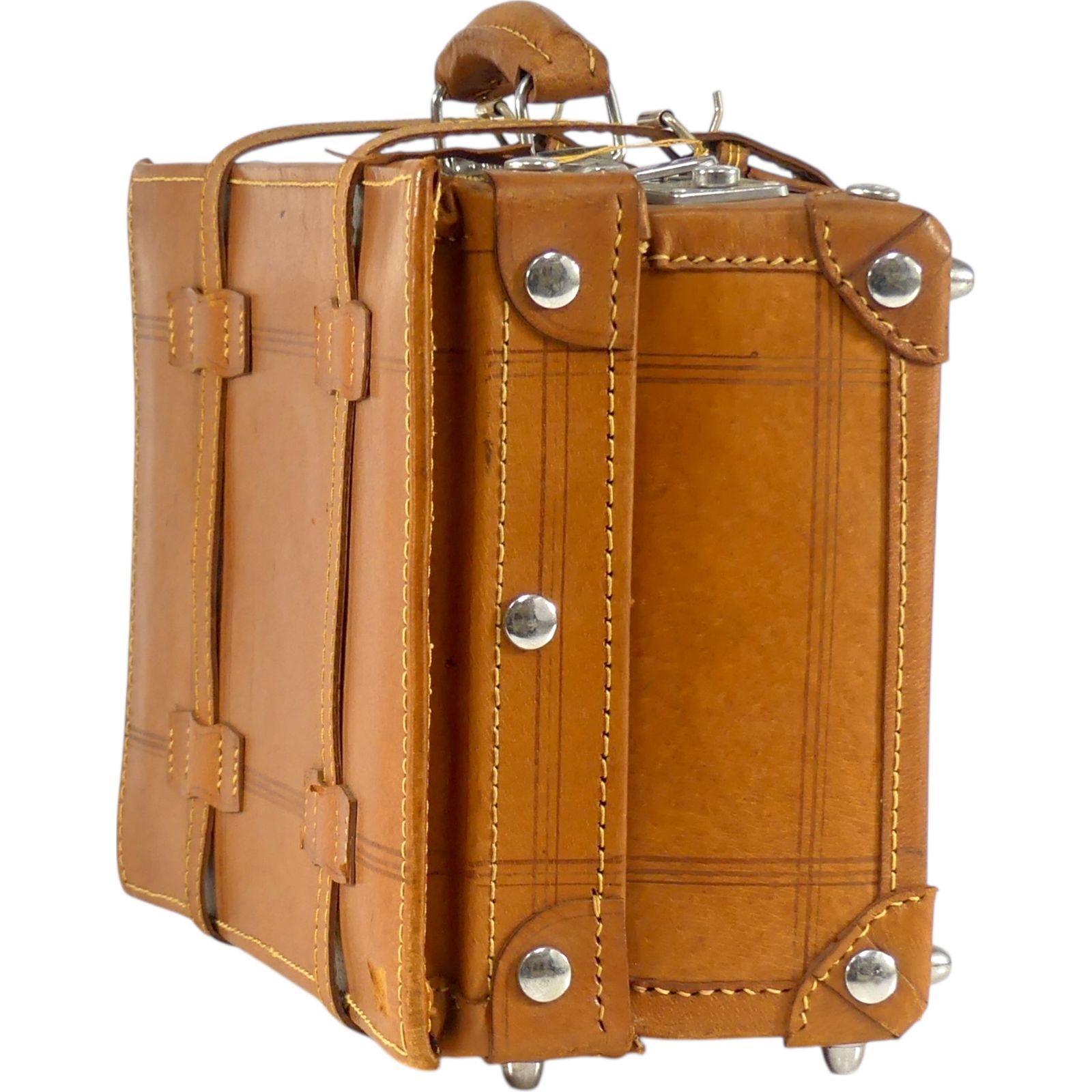 トランク スーツケース 革 キャリーケース アンティーク風 S 機内