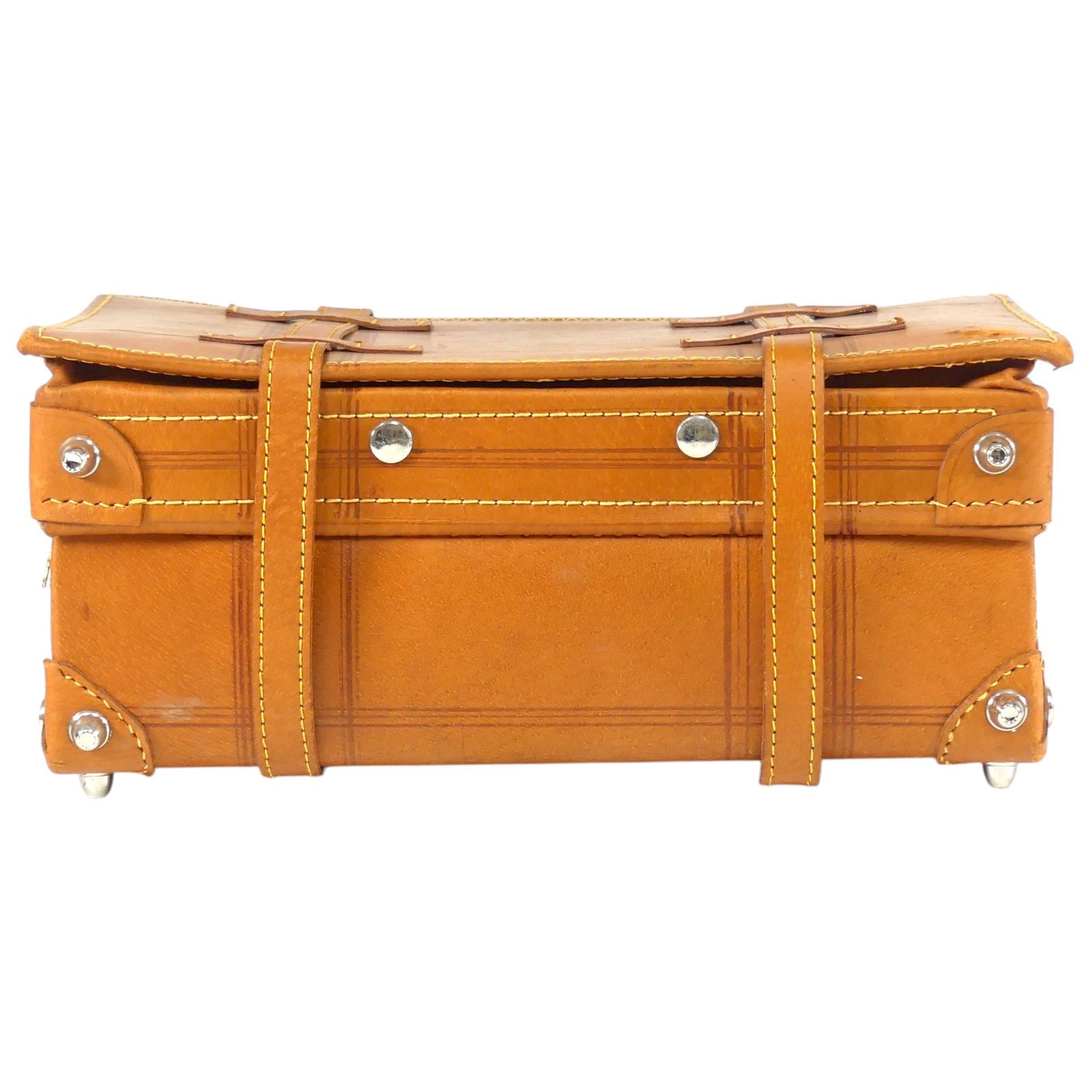 トランク スーツケース 革 キャリーケース アンティーク風 S 機内
