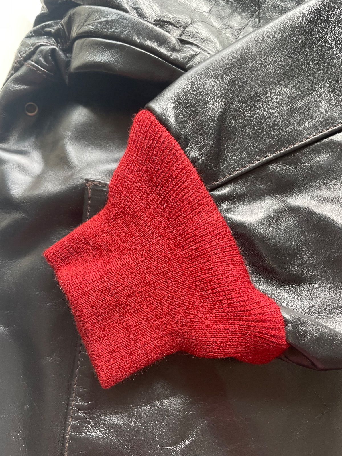 実名復刻 赤リブ A−2 フライトジャケット 馬革 4 X L - メルカリ