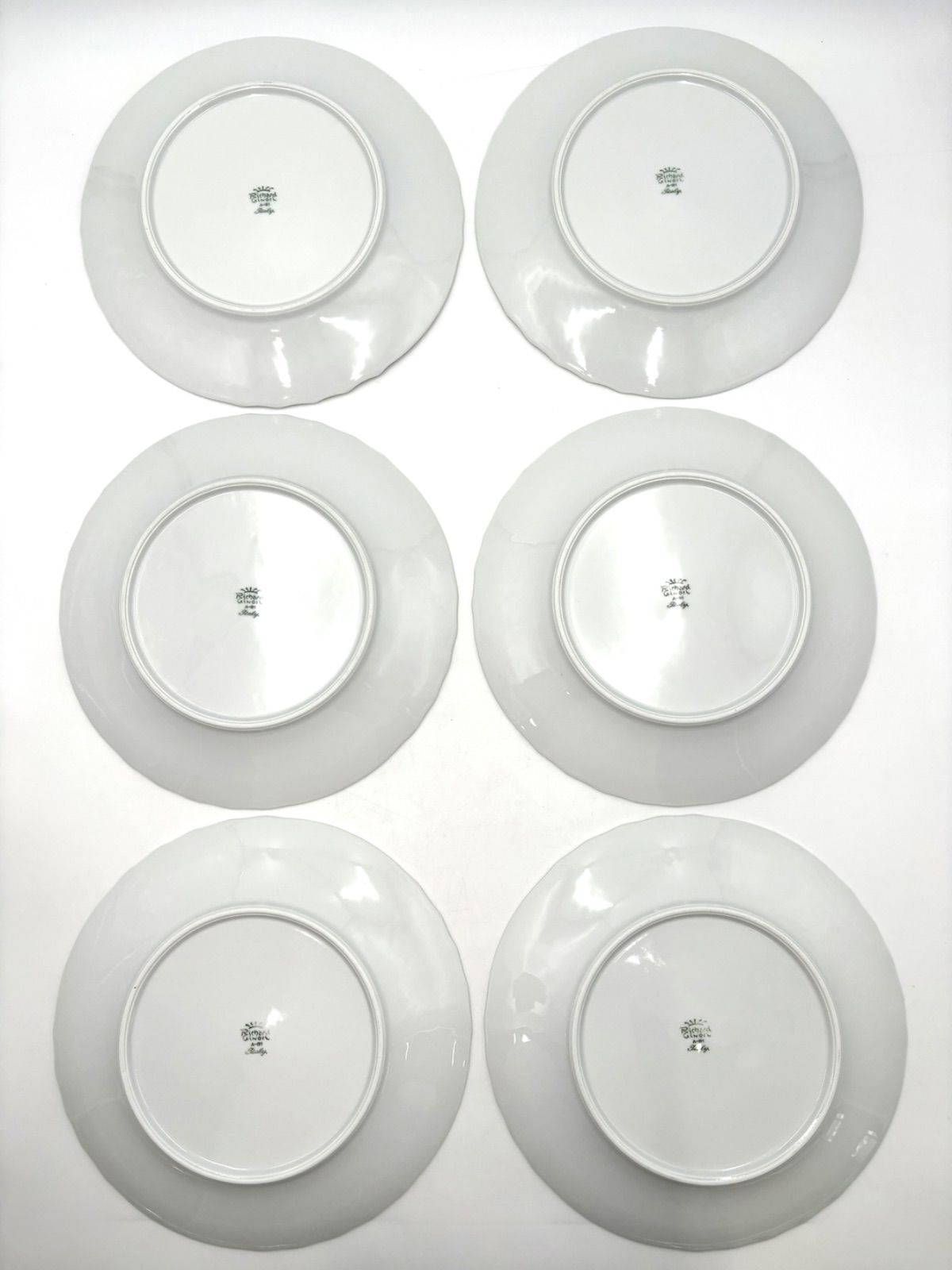 RU-6006 リチャードジノリ　ベッキオホワイト　プレート24.5㎝　6枚 ベッキオ ジノリ ホワイト プレート 24.5 6枚セット ベッキオ ジノリ