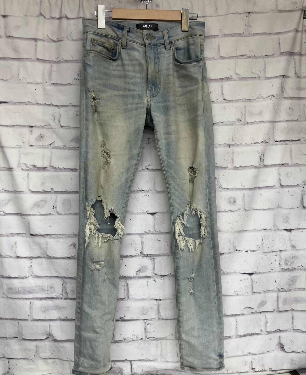 AMIRI アミリ スキニージーンズ ストレッチダメージデニムパンツ