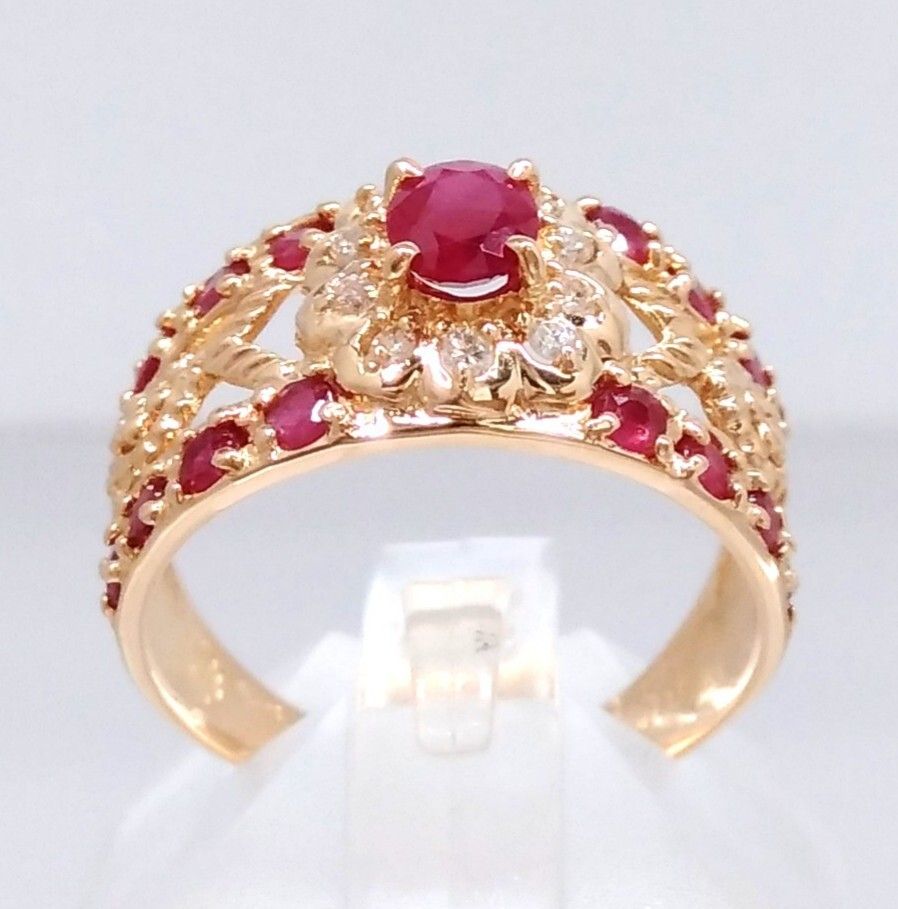 新品仕上げ済/ソーティング付】 K18 天然ルビー 天然ダイヤモンド