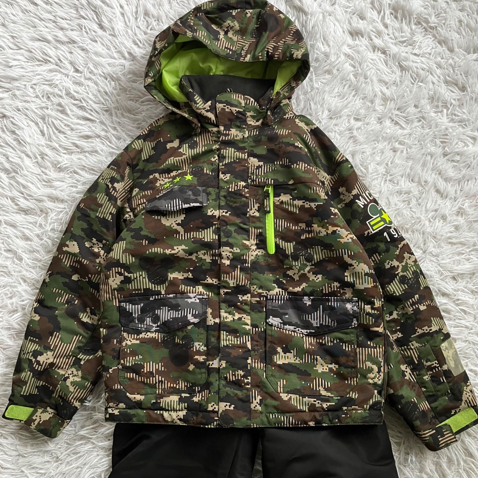 美品 イグニオ ディズニー スキーウェア スノーウェア 上下セット