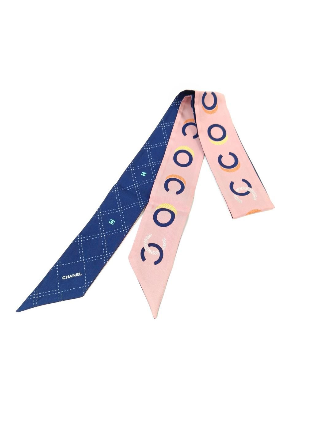 1回使用 CHANEL シャネル スカーフ バンダナ COCO ココ CHANEL（シャネル） 【新品未使用】シャネル ヘアバンド スカーフ COCO