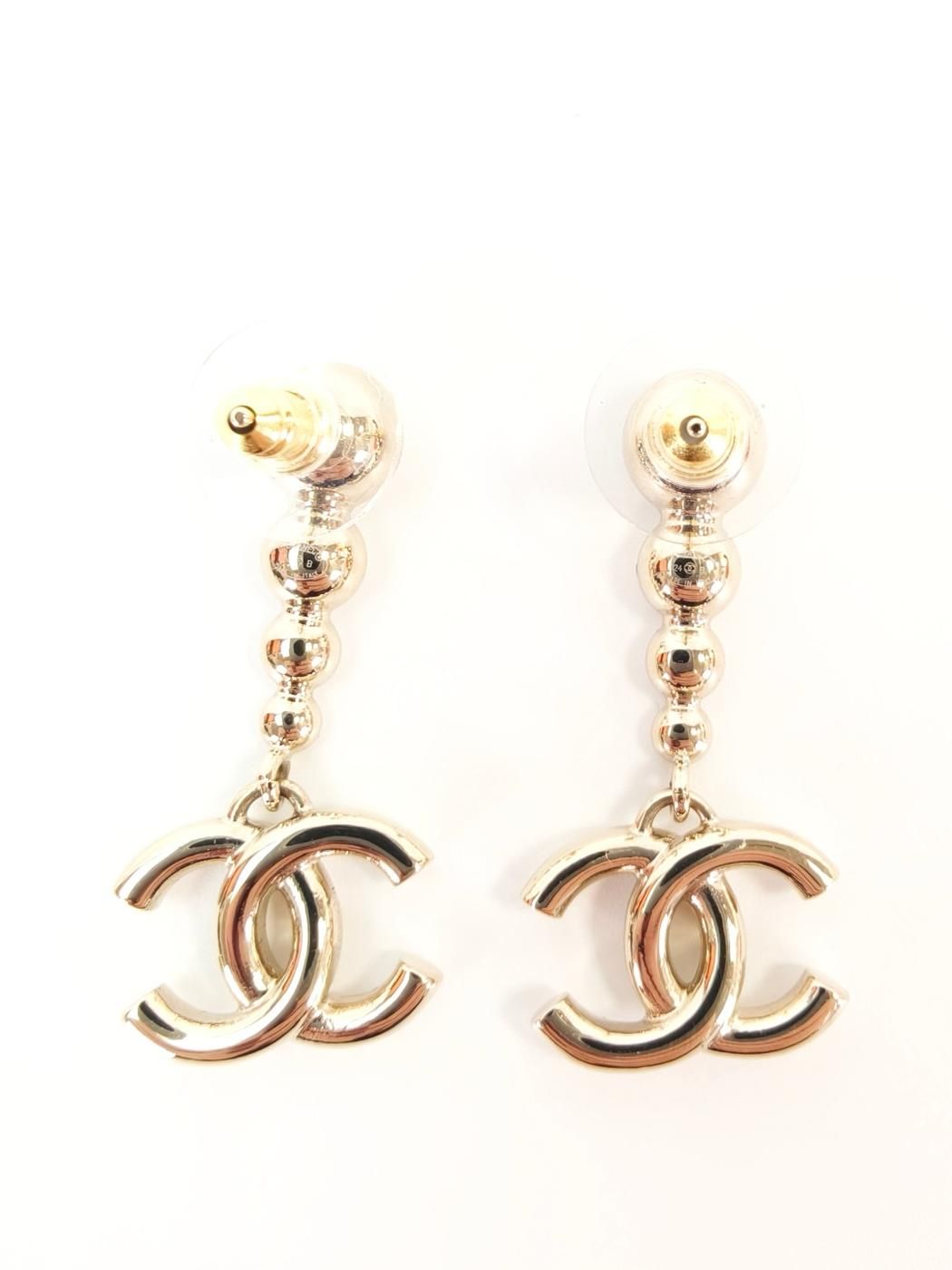 CHANEL ココマーク ドロップ ピアス CHANEL シャネル ココマーク ドロップ ピアス ラインストーン ゴールド