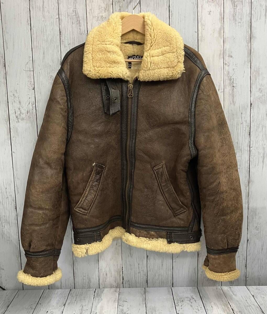 SCHOTT/ブラウン/裏地チェック/サイズ40/アメリカ製 その他レザー