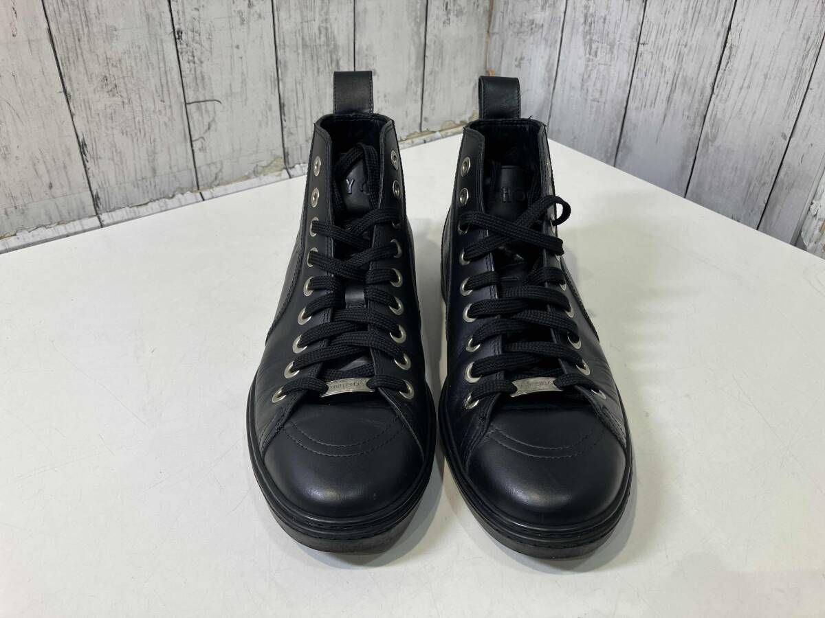 JIMMY CHOO ジミーチュウ ブラック スタッズ レザー ハイカット サイズ