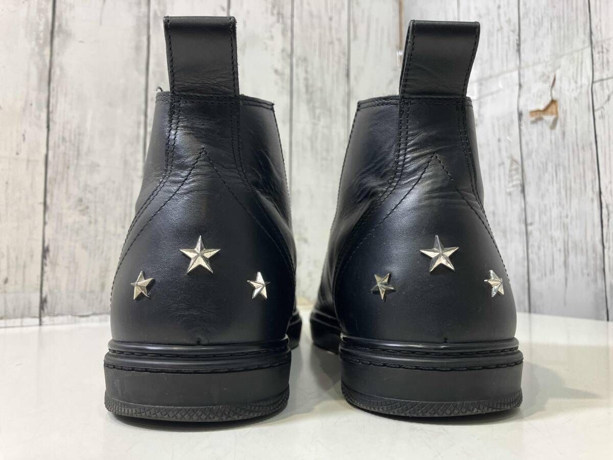 JIMMY CHOO ジミーチュウ ブラック スタッズ レザー ハイカット サイズ