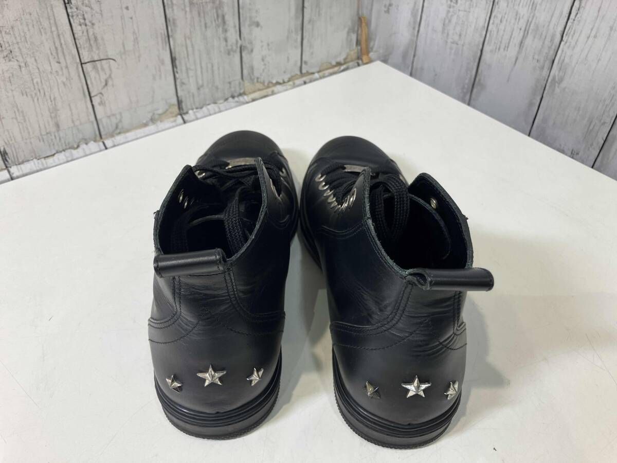 JIMMY CHOO ジミーチュウ ブラック スタッズ レザー ハイカット サイズ