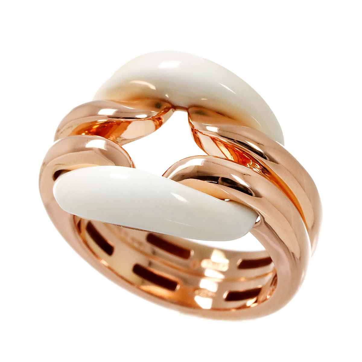 ダミアーニ DAMIANI Dレース 9号 リング ダイヤ セラミック K18 PG