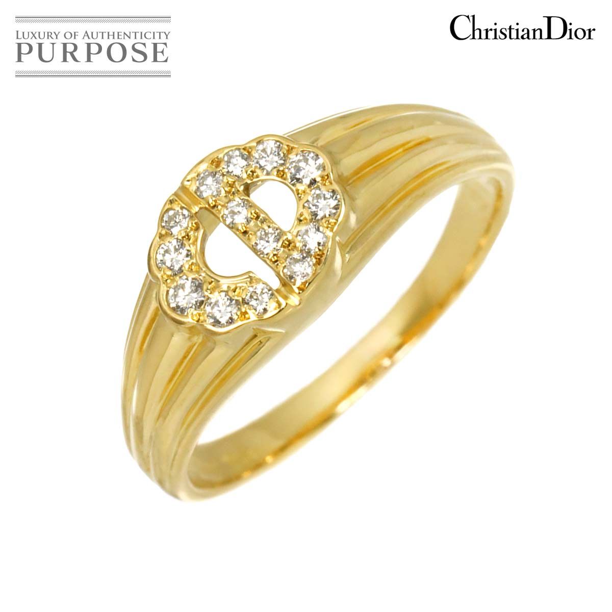 Christian Dior k18 18金 リング 指輪 ダイヤモンド CHRISTIAN DIOR クリスチャンディオール ダイヤモンド リング・指輪