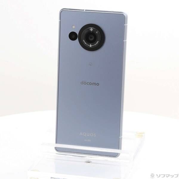 中古品〕 AQUOS R8 256GB ブルー SH-52D docomo SIMフリー【348