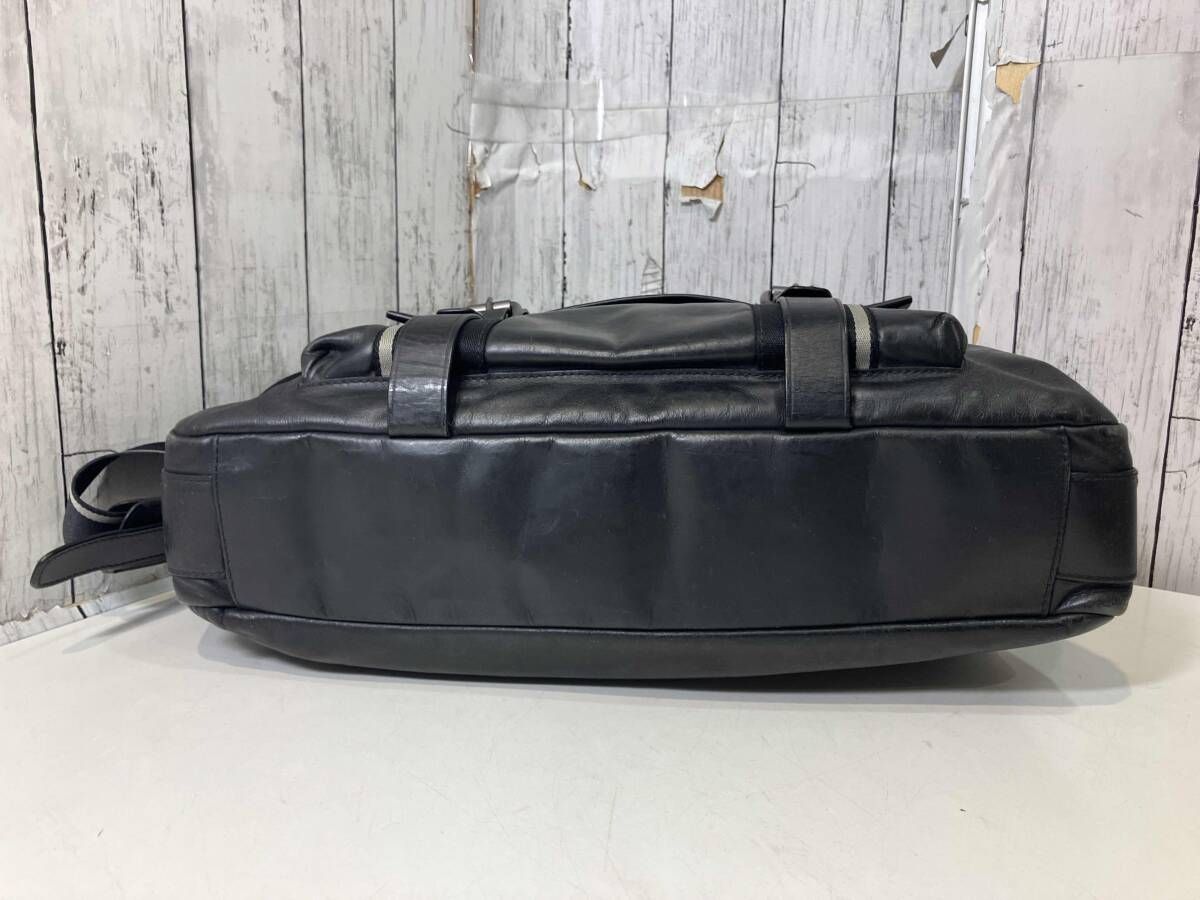 HUGO BOSS ヒューゴボス ビジネスバッグ レザー ブラック ショルダー