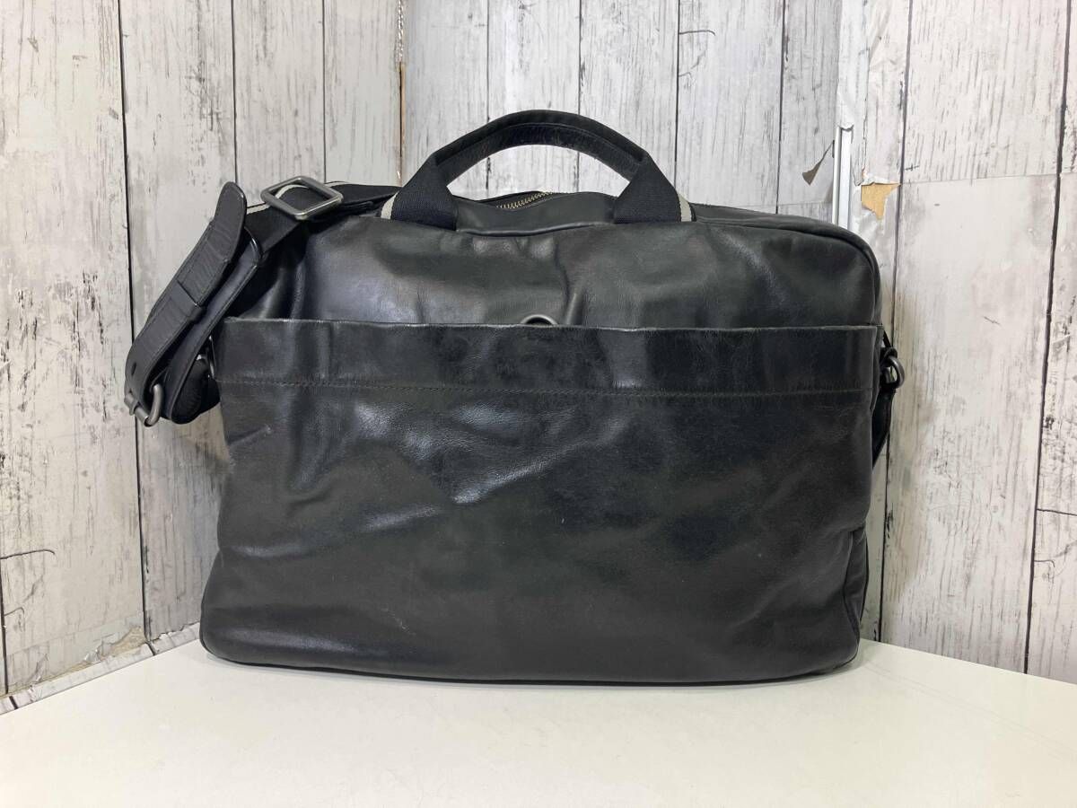 HUGO BOSS ヒューゴボス ビジネスバッグ レザー ブラック ショルダー