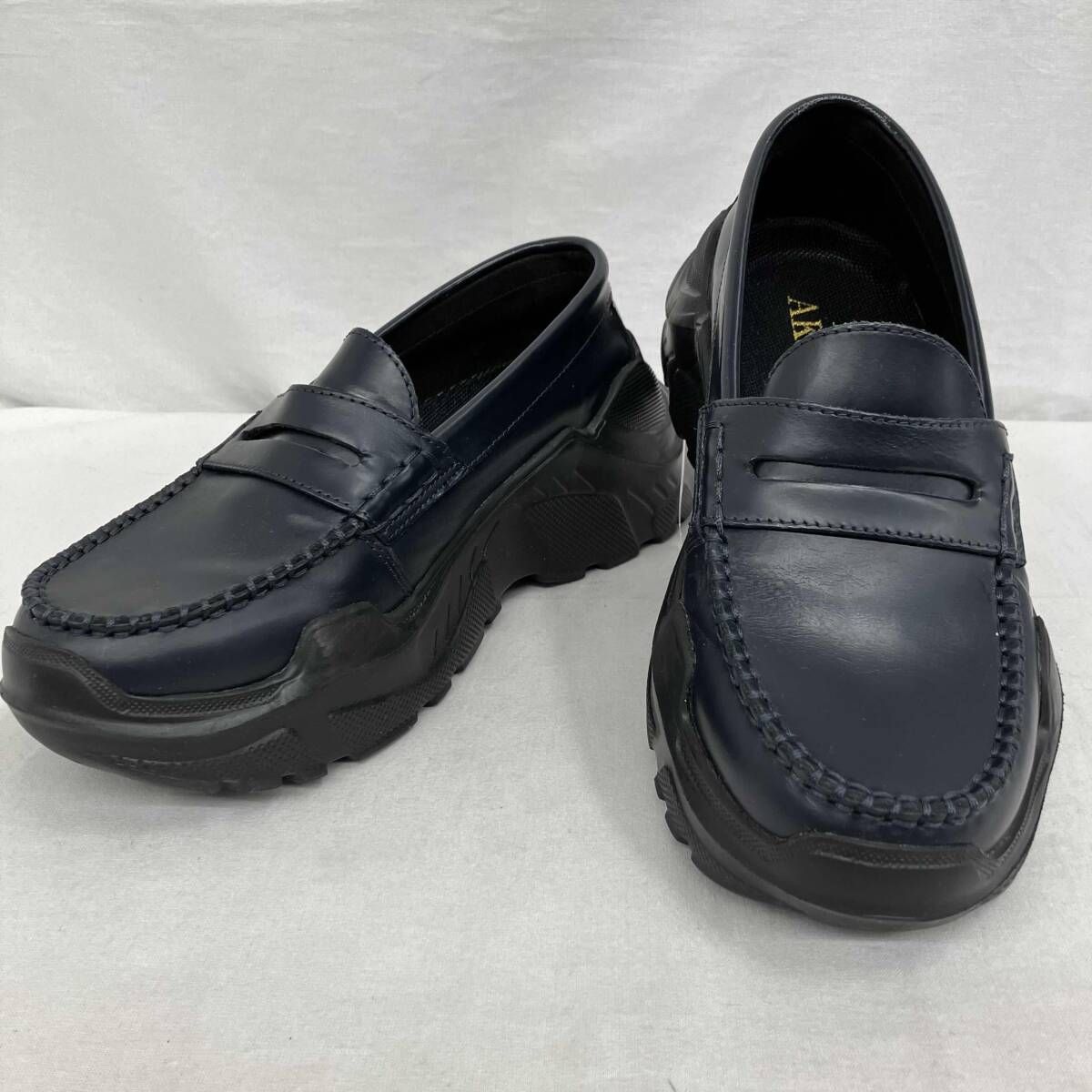 美品　AKIKOAOKI ローファー　ブラック　本革　24cm AKIKOAOKI／アキコアオキ／24cm／ローファー／スニーカー - メルカリ