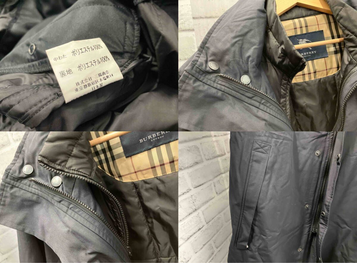 BURBERRY LONDON/ロングコート/ブラック/Sサイズ/ライナー付き
