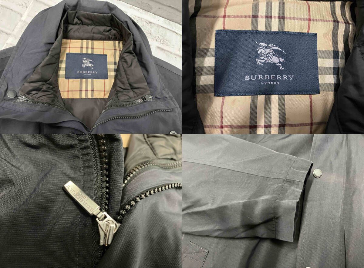 BURBERRY LONDON/ロングコート/ブラック/Sサイズ/ライナー付き
