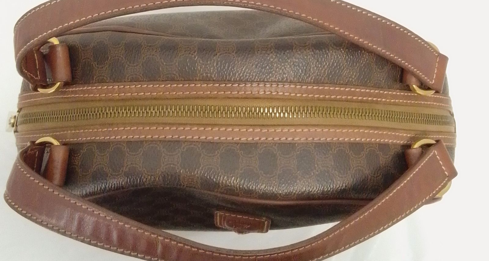 APS19 セリーヌ マカダム ハンドバッグ ゴールド金具 トリオンフ