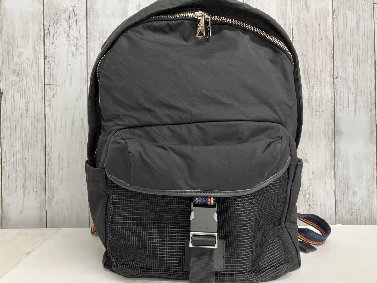 驚きの破格値，爆買い Paul Smith バッグパック ポールスミス リュックサック メッシュポケット ブラック その他