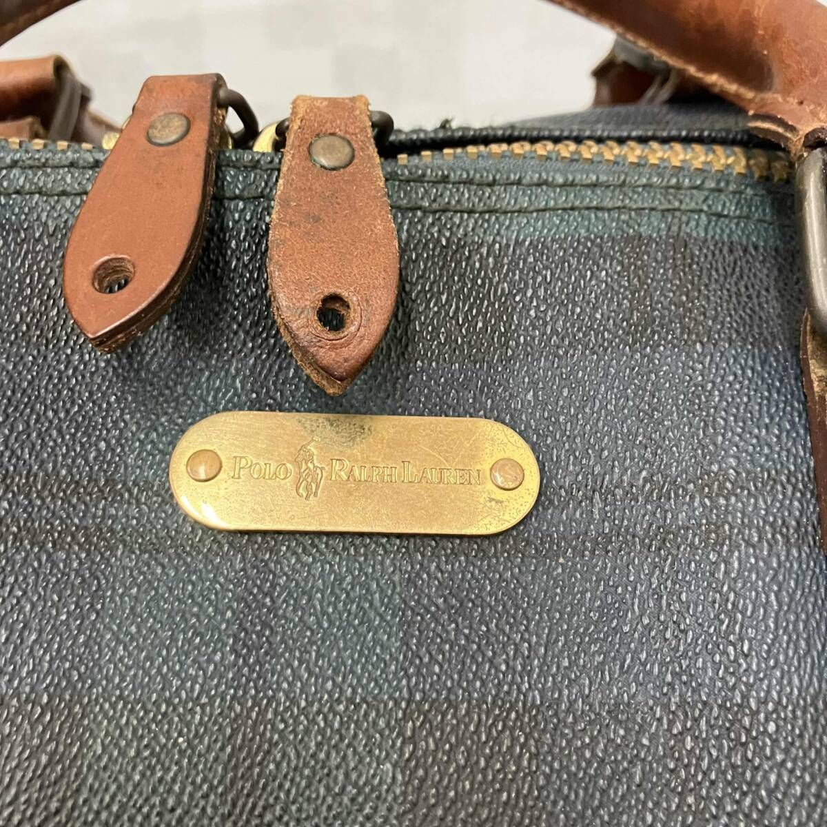 POLO RALPH LAUREN ポロラルフローレン ボストンバッグ PVCレザー