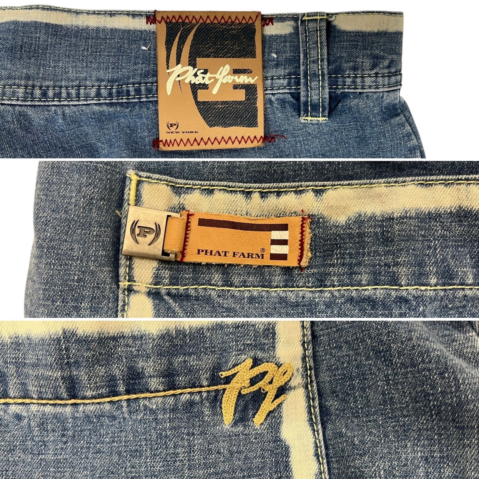 PHAT FARM (ファットファーム) デニム バギーパンツ ワイドパンツ 