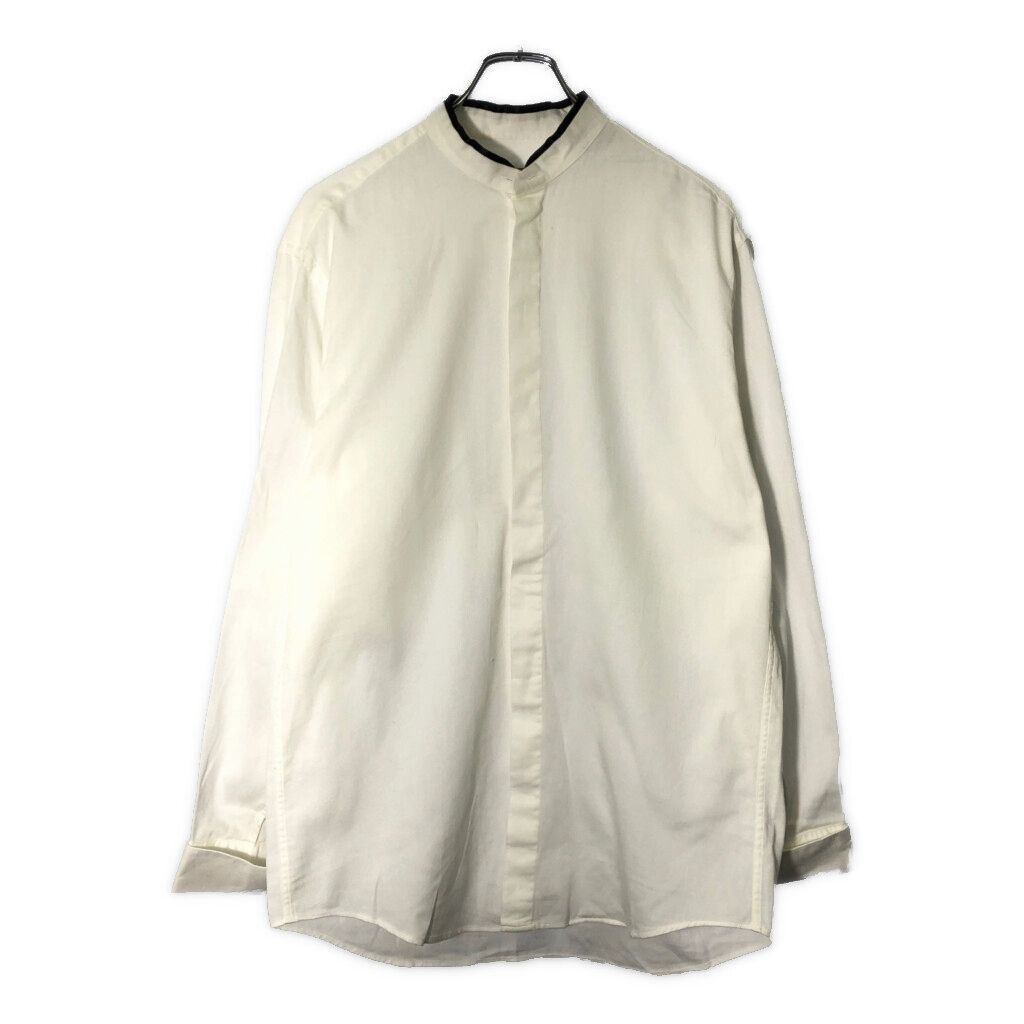 90年代 DKNY ダナキャランニューヨーク デタッチャブルカラー 長袖シャツ ホワイト(メンズ 15)中古 古着 V9199