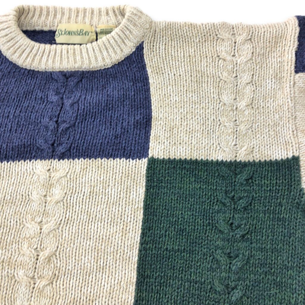 ST.JOHN'S BAY セントジョンズベイ ケーブルニット セーター マルチ