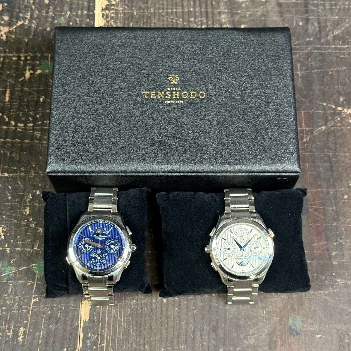F3160 天賞堂 腕時計 ２本セット GN-4W-S 6771-T020798 Grand Complication TENSHODO 動作未確認/M2